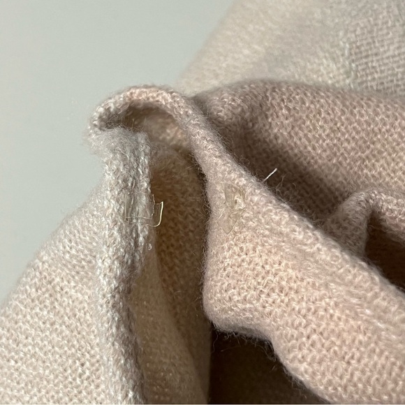 🆕 Soia & Kyo Light Pink & Cream Colorblocked Open Poncho W/ Scarf Hem OS Shawl - Picture 8 of 11